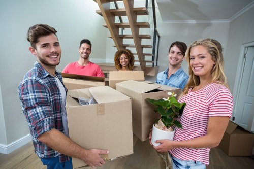 Professional France removals team preparing an international move with care and organization