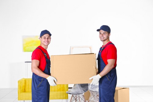 Team handling a residential move in France