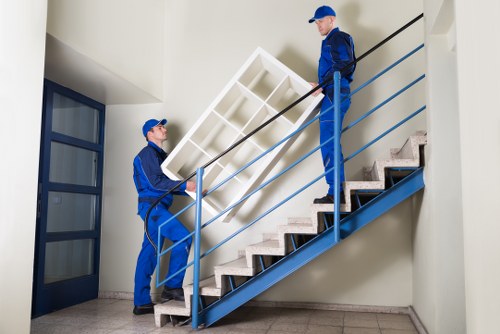 Professional house removalists in France handling a residential move