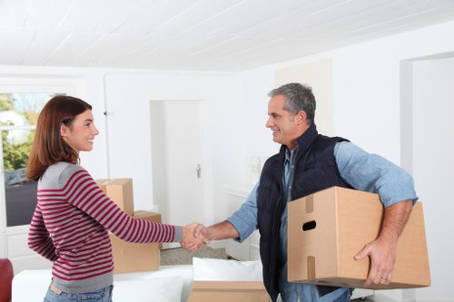 Packed boxes and luggage prepared for a student relocation
