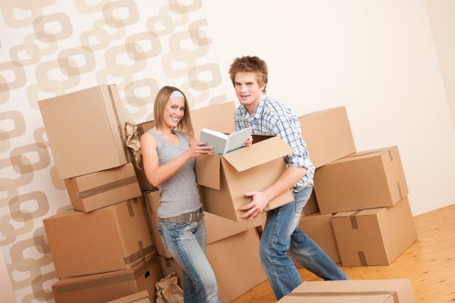 Packing and loading a removal truck in France