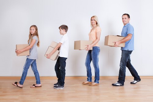 Van transport for household items across France