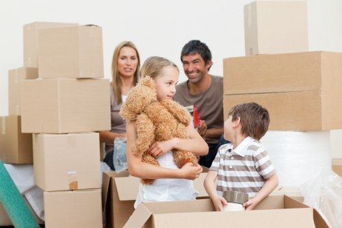 Various box types used for packing in France